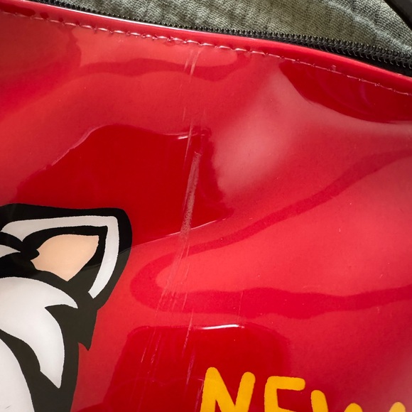 Marc Tetro Red Shoulder Bag with Dog Design #26 - Picture 2 of 4